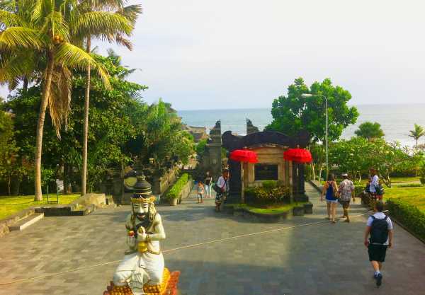 The Entrance to Tanah Lot Temple