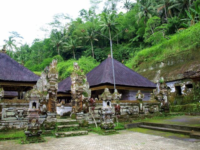 Green Lush View Around Gunung Kawi Temple Complex.