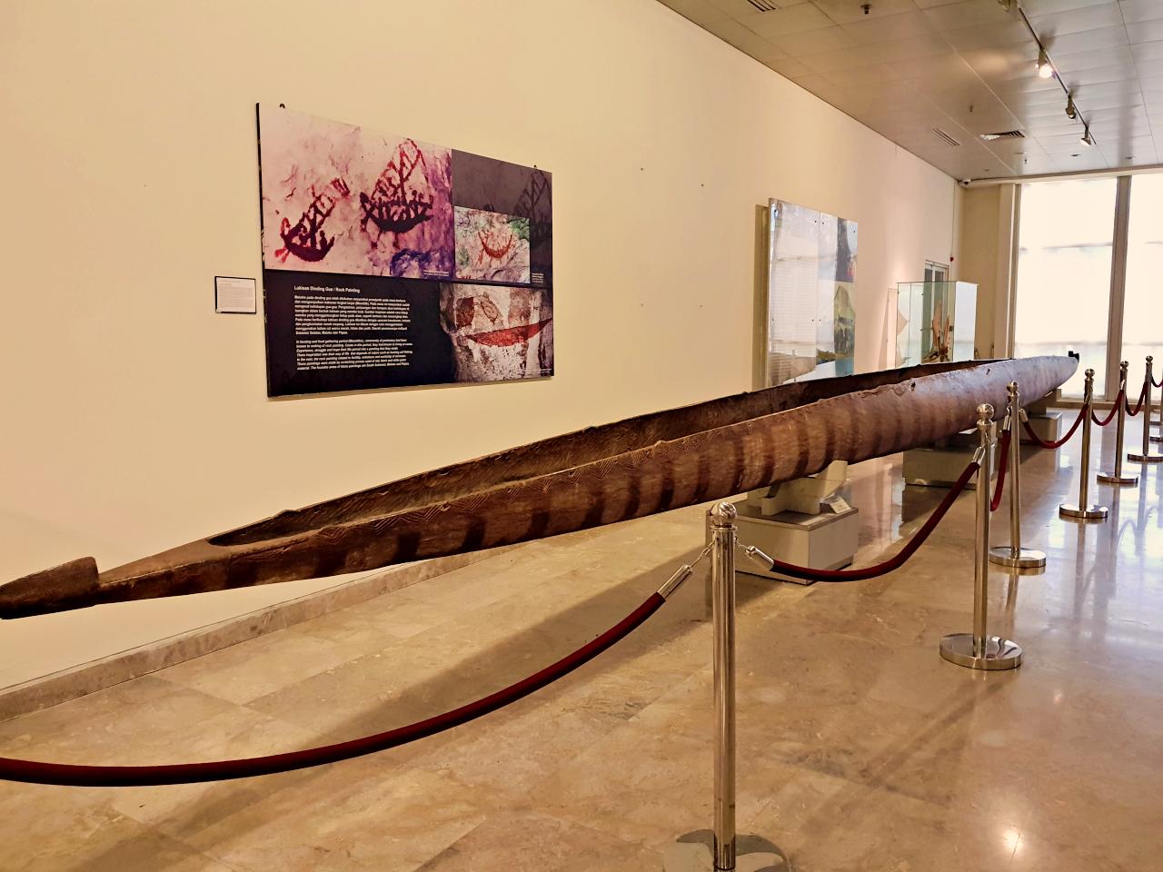 ancient ship on display