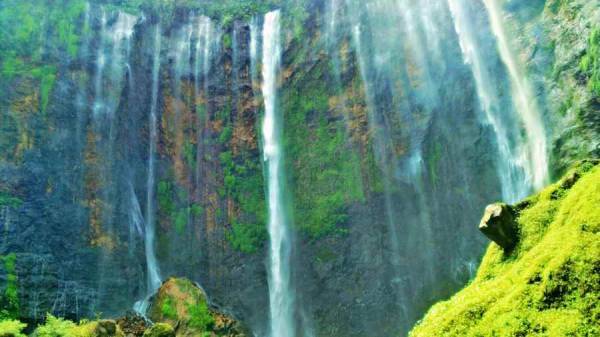 Coban Sewu Waterfall or Tumpak Sewu Waterfall
