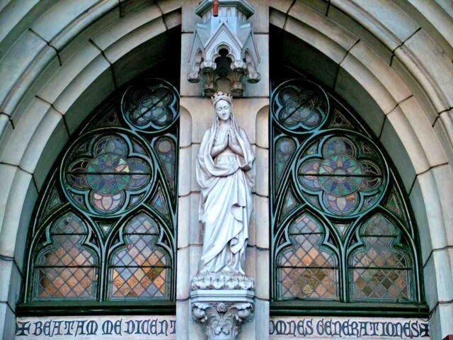 The Virgin Mary Statue in the Jakarta Cathedral