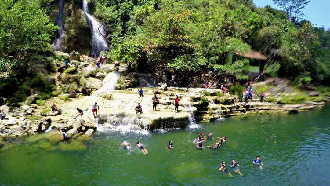 cruising to get to sri gethuk waterfall