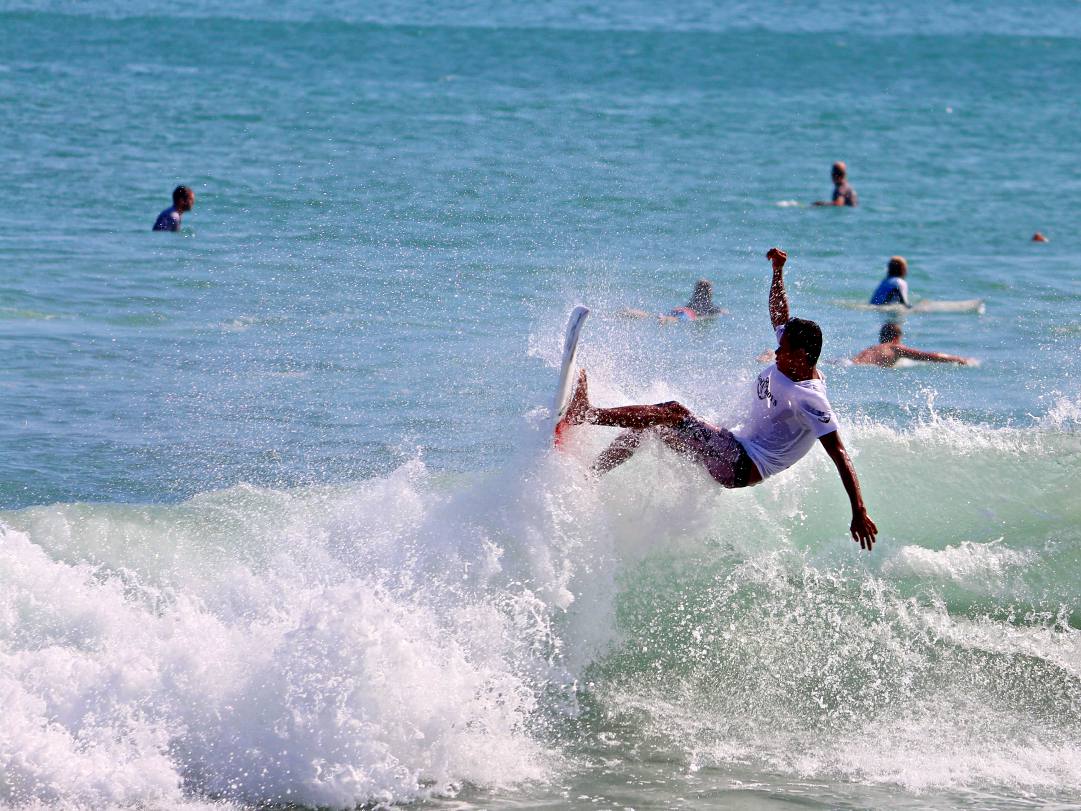 Surfing in Kuta beach