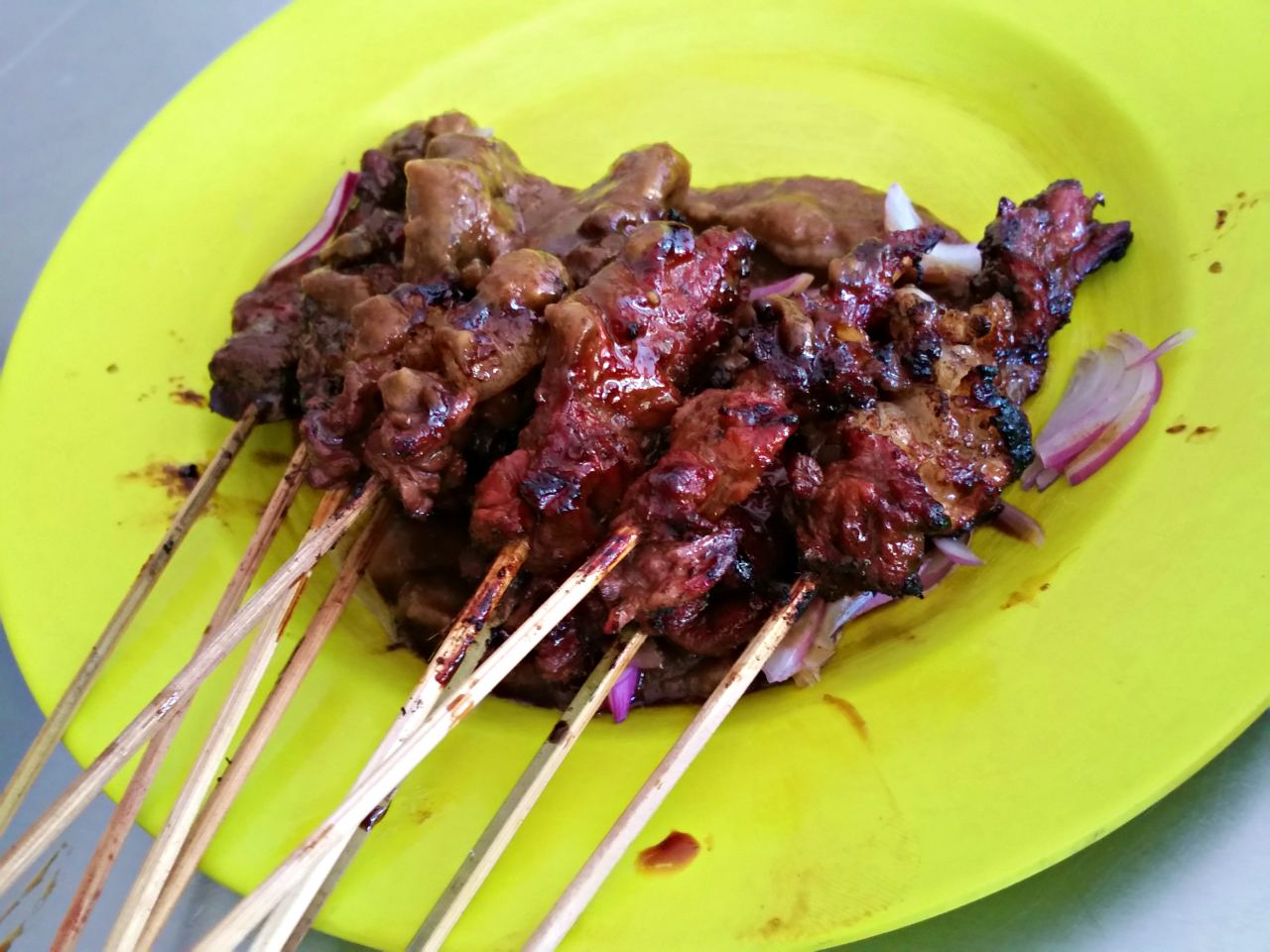 Goat skewers