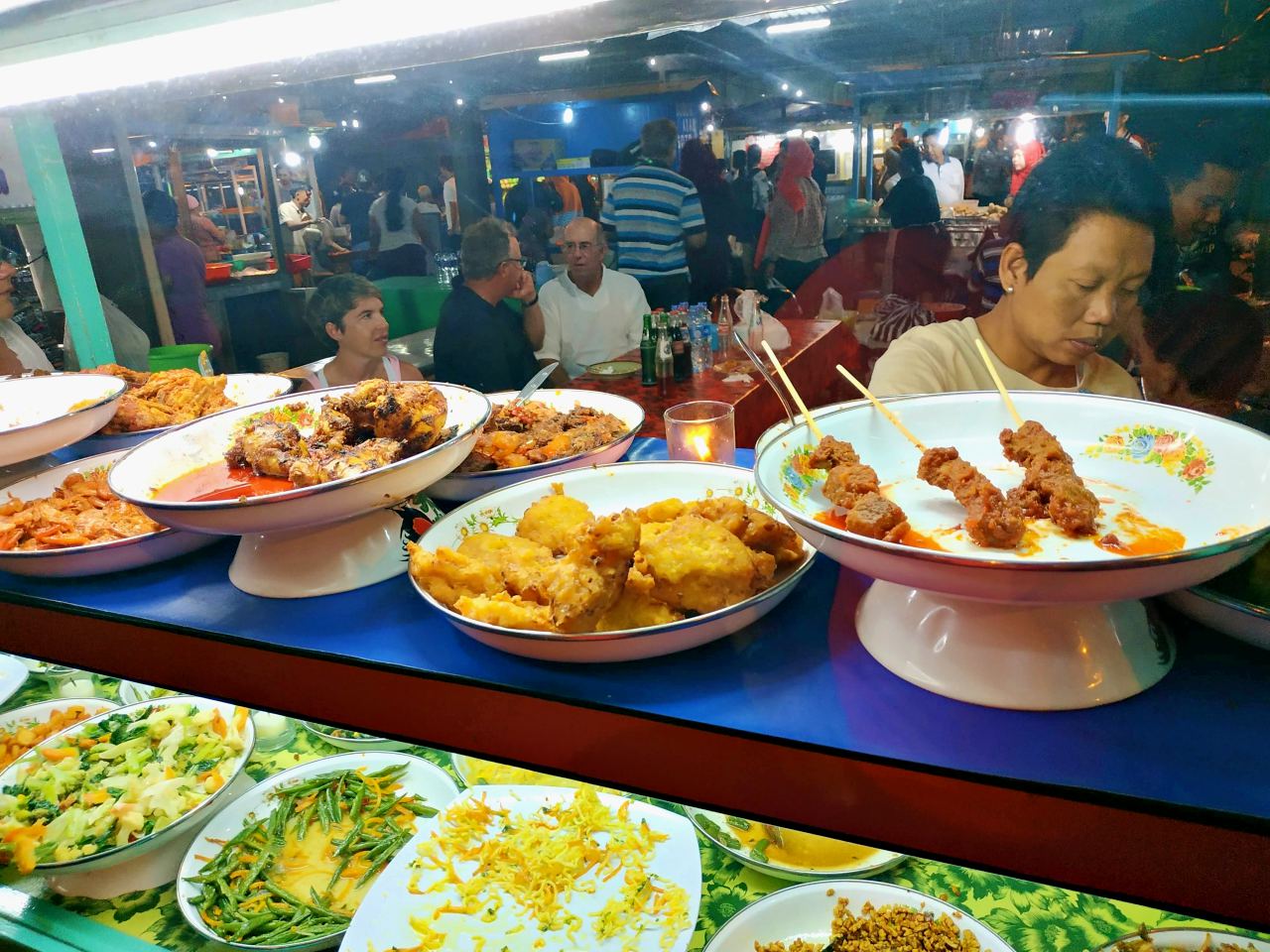 sanur night market famous food nasi campur