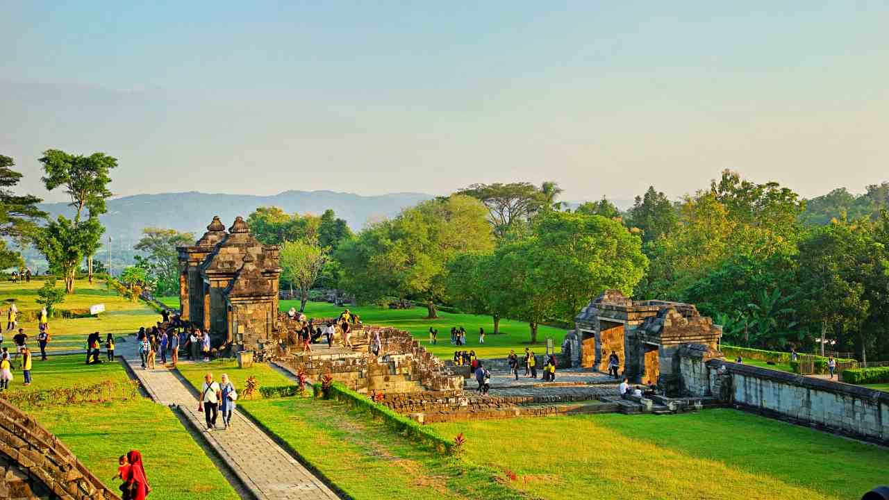 panoramic view at ratu boko temple