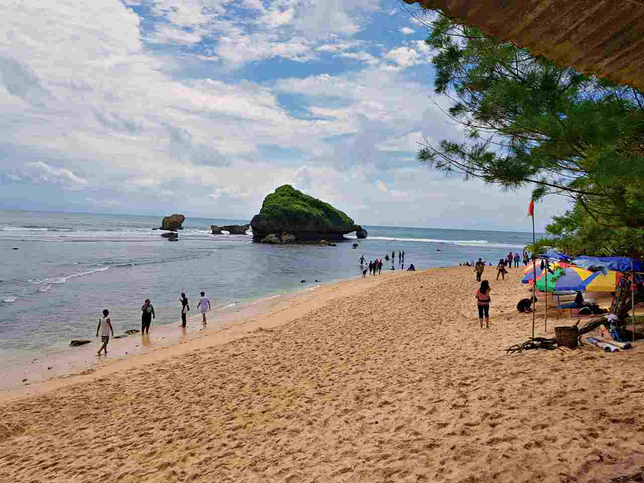 clean sandy beach