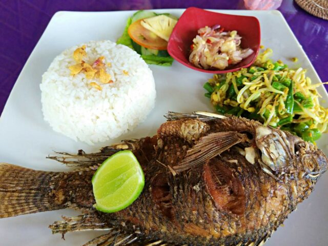 local's delicacy served in Batur Natural Hotsprings