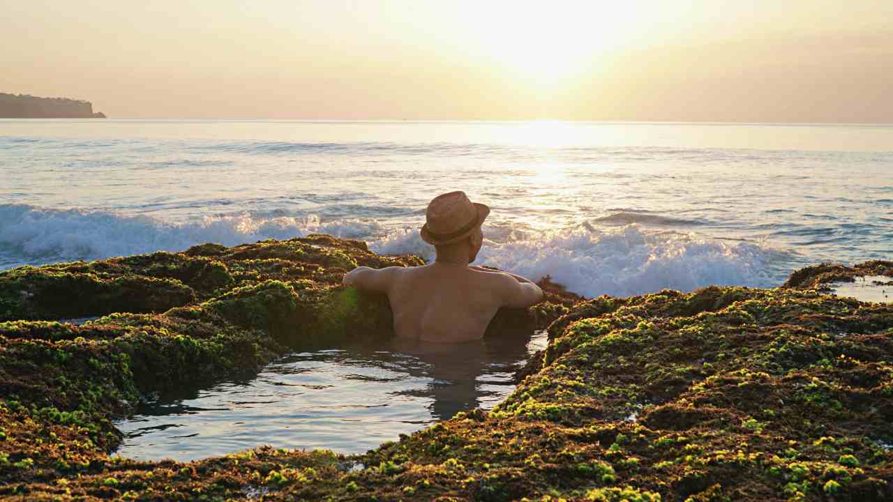 shallow beach pool 