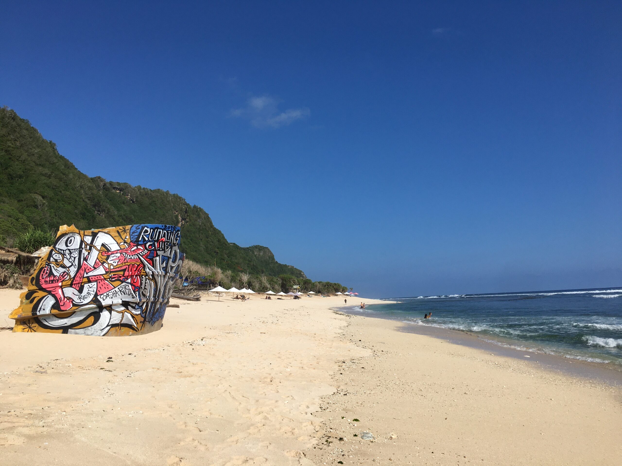 beach umbrella rent nyang nyang beach 