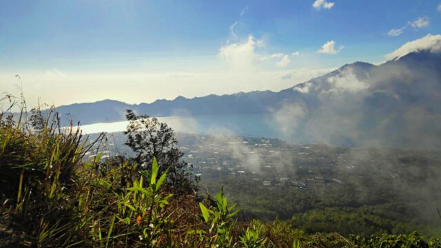 lake batur from top