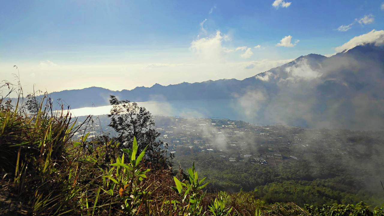 lake batur from top