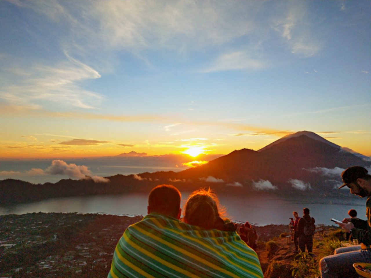 sunrise view in Mount Batur 