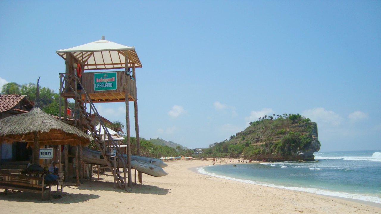 indrayanti beach life guard