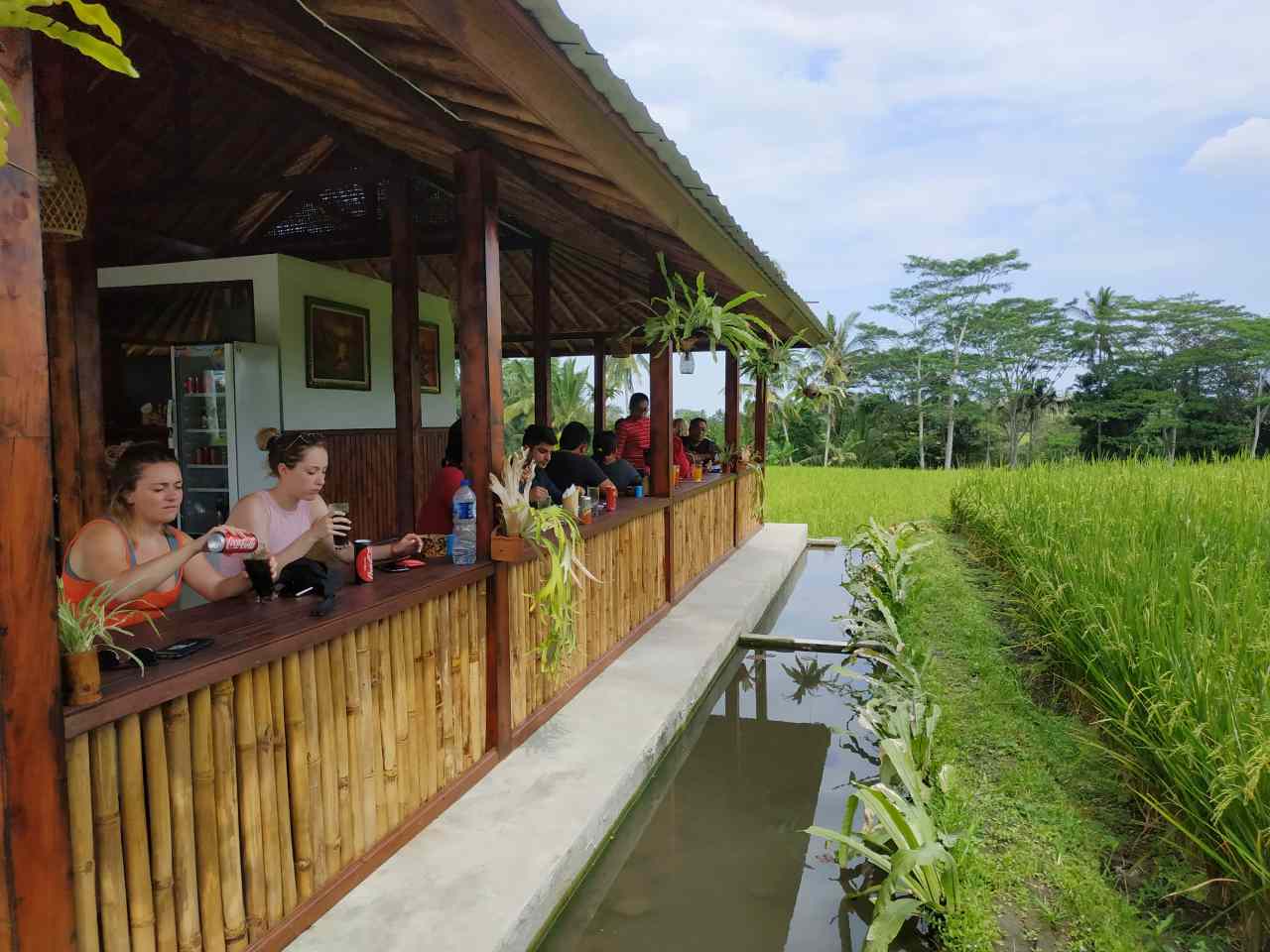 cafe near tibumana waterfall 