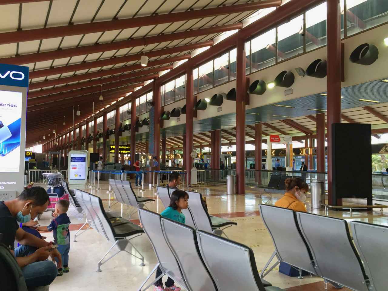 Jakarta Airport, gates waiting area 