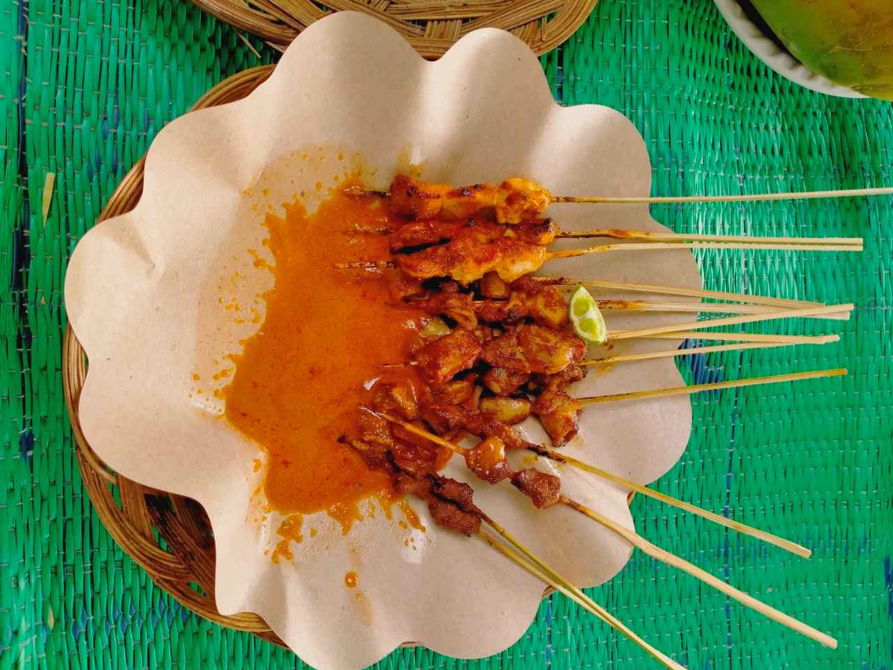 Lombok traditional dish, Sate Bulayak