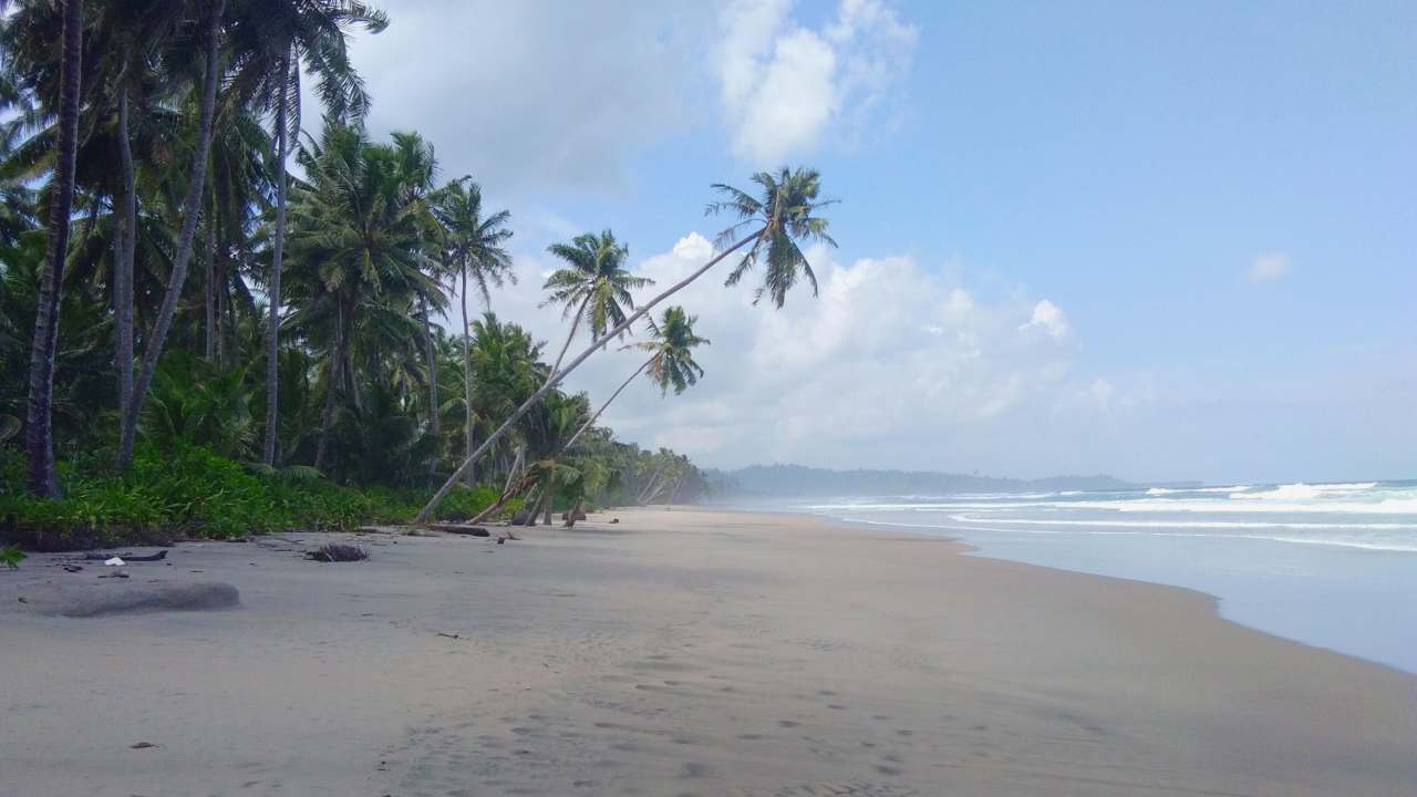 beach in Siberut island, part of mentawai islands 