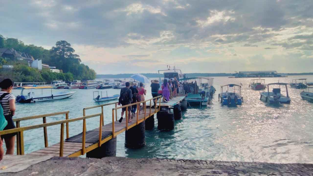 Manta Point departing point in Nusa Penida island 