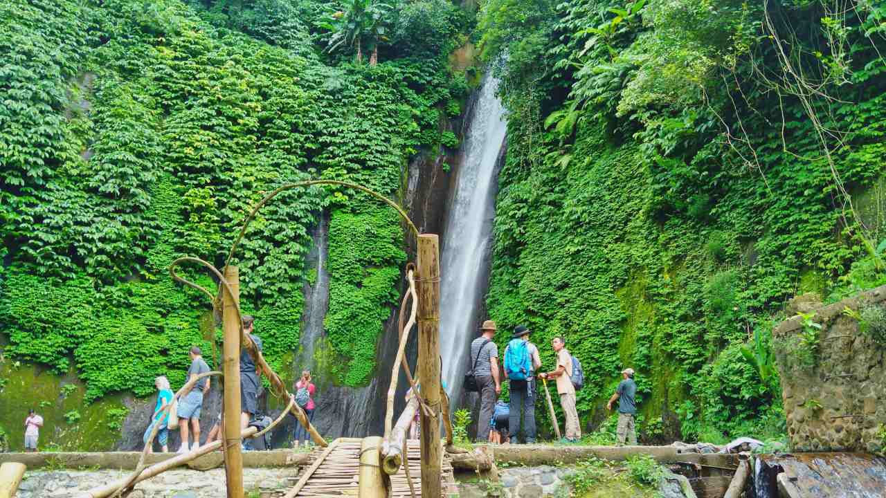 Munduk waterfall in North Bali 