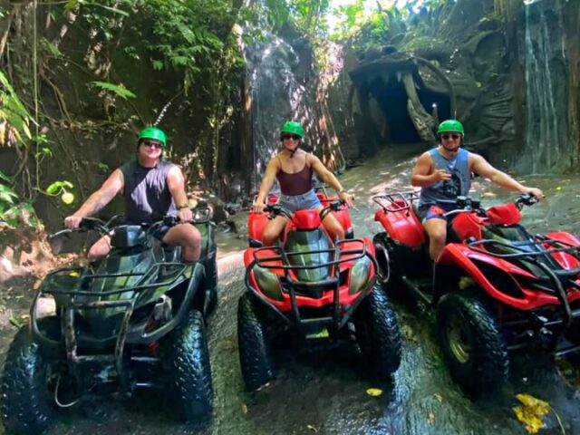 Scenic quad bike ride in Ubud Bali rice fields and jungle trails