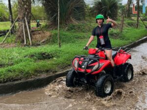ATV Ubud Bali adventure on muddy jungle track