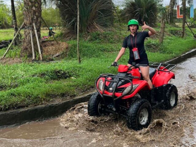 ATV Ubud Bali adventure on muddy jungle track